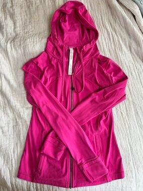 lululemon athletica Hot Pink Zip Hoodie